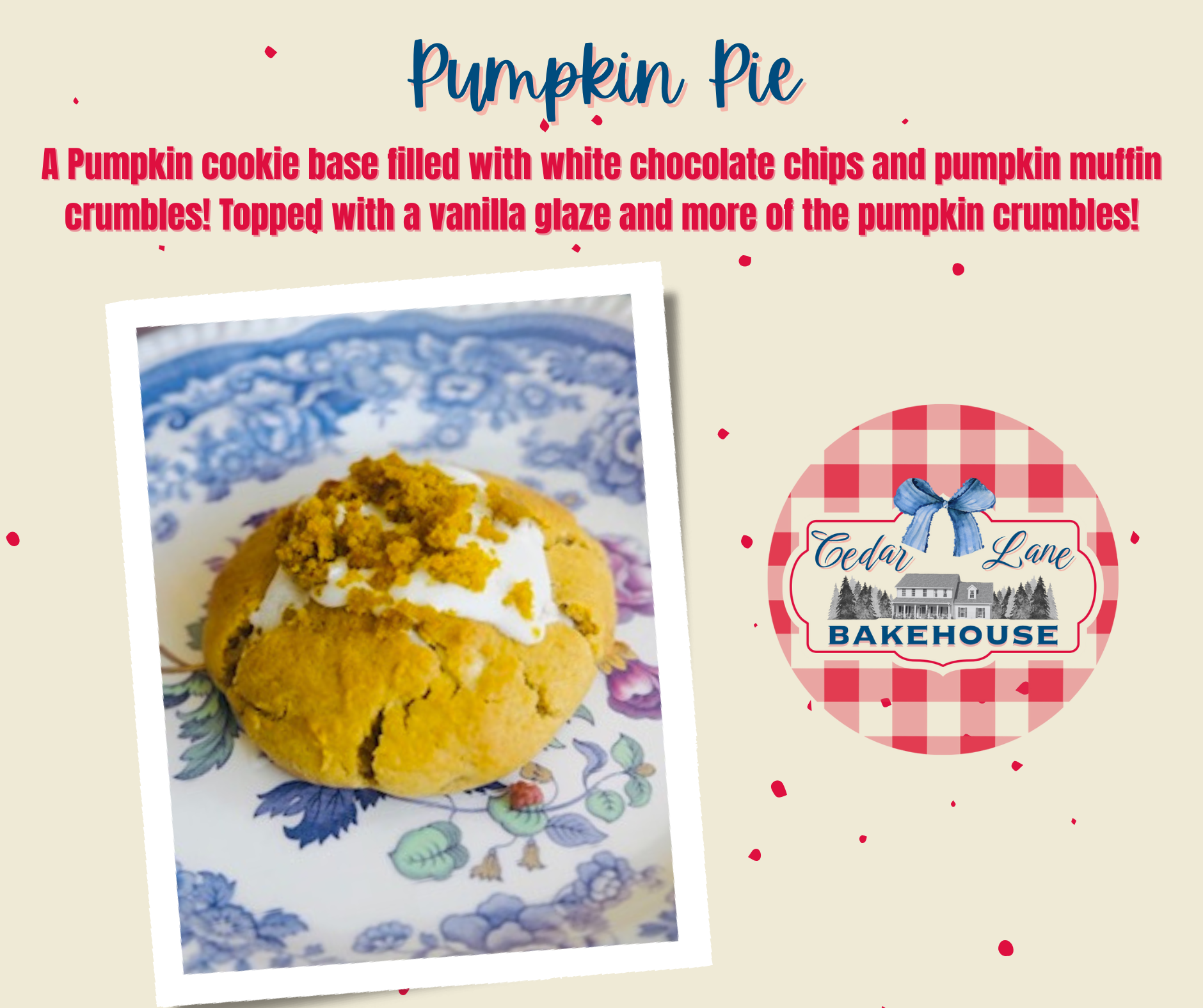 (6) Assorted Cookies Delivered To Your Door! September Flavors!